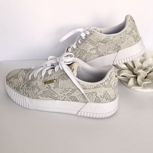 Puma Carina Snakeskin Sneakers - Picture 5 of 12